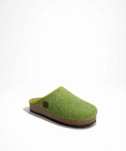 Ciabatte Merinos Lana Salvia - Piedi Folli