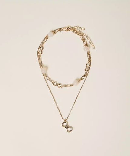 Collana a doppio giro con logo - Piedi Folli