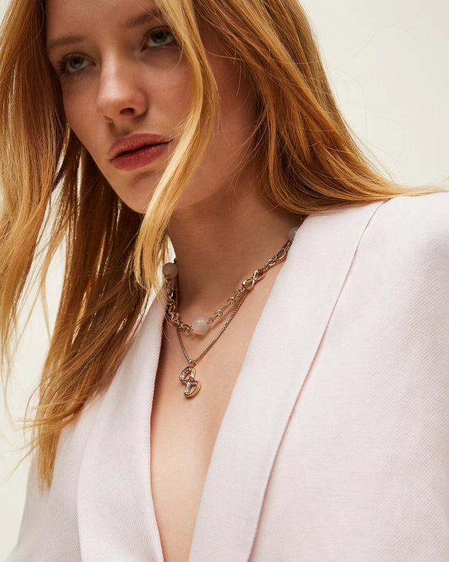 Collana a doppio giro con logo - Piedi Folli