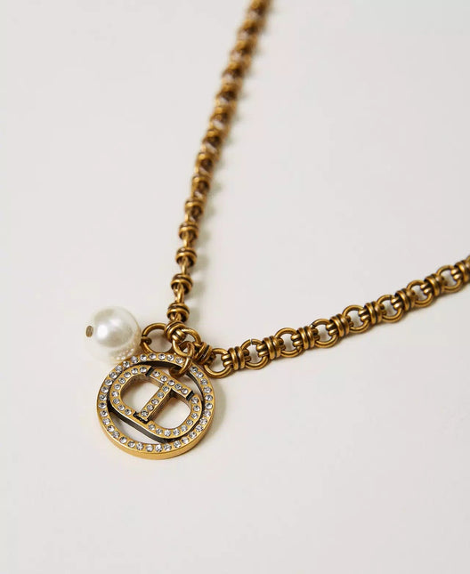 Collana con pendente Oval T - Piedi Folli