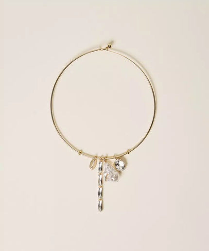 Collana rigida con pendenti - Piedi Folli