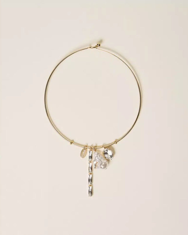 Collana rigida con pendenti - Piedi Folli