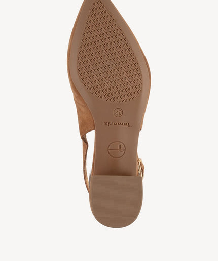 Décolleté a chanel cognac - Piedi Folli