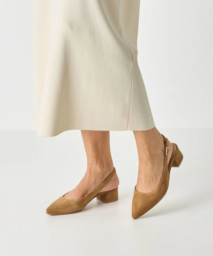 Décolleté a chanel cognac - Piedi Folli