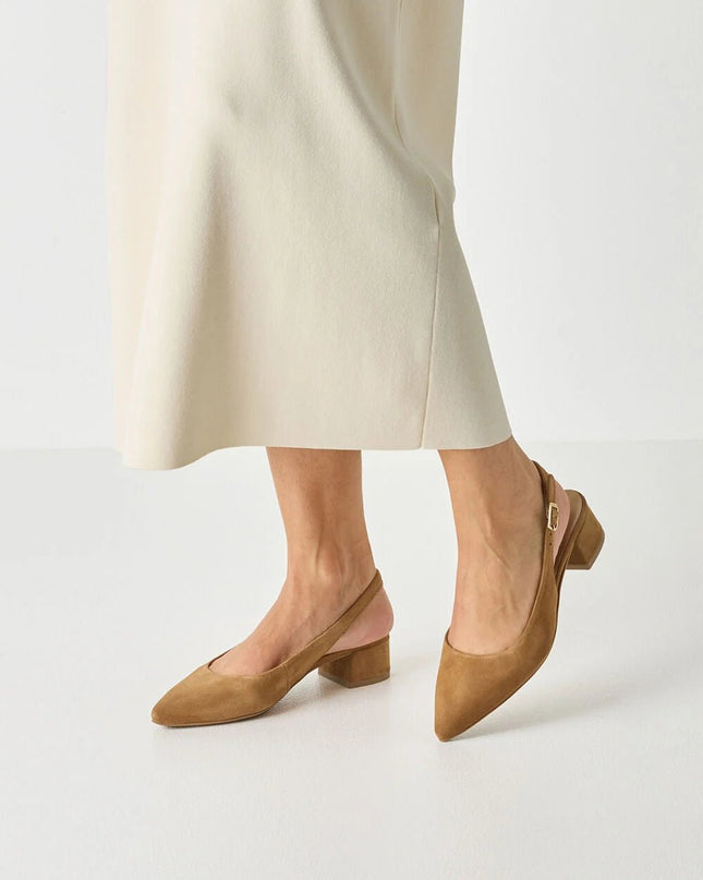 Décolleté a chanel cognac - Piedi Folli