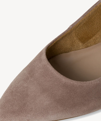 Décolleté a chanel taupe - Piedi Folli