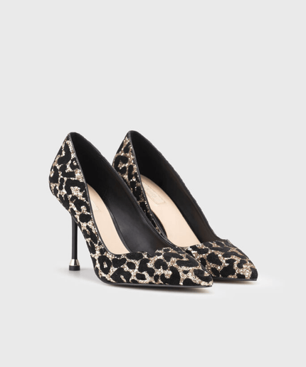 Décolleté in pelle leopard - Piedi Folli