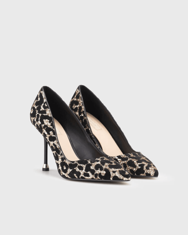 Décolleté in pelle leopard - Piedi Folli