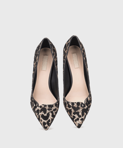 Décolleté in pelle leopard - Piedi Folli