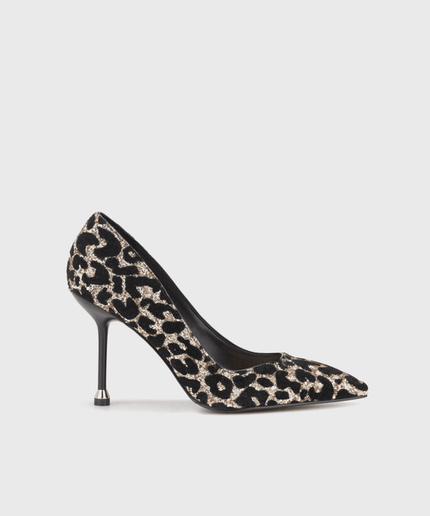Décolleté in pelle leopard - Piedi Folli