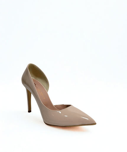 Décolleté in vernice nude - Piedi Folli