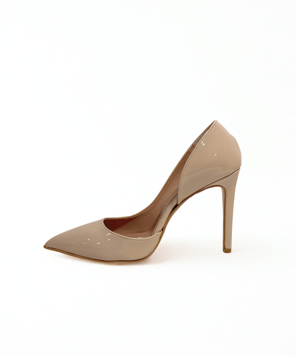 Décolleté in vernice nude - Piedi Folli