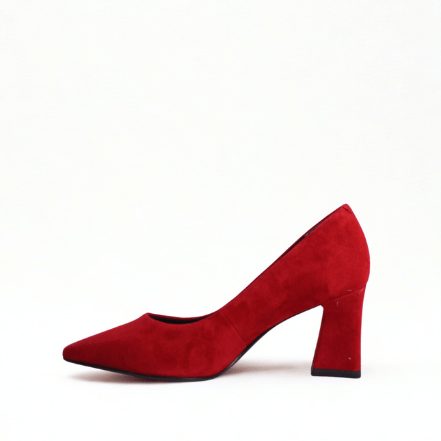 Décolleté scamosciato rosso - Piedi Folli