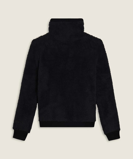 Felpa in pile sherpa con zip e collo alto - Piedi Folli