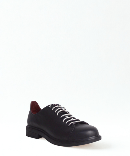 Francesina in pelle nero - Piedi Folli