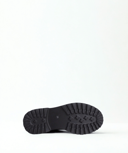 Francesina in pelle olive - Piedi Folli