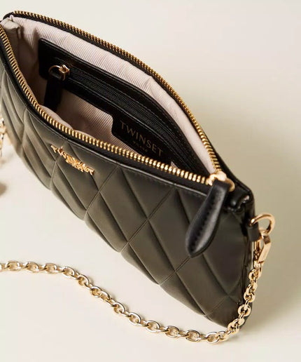 Mini borsa quilted con logo - Piedi Folli