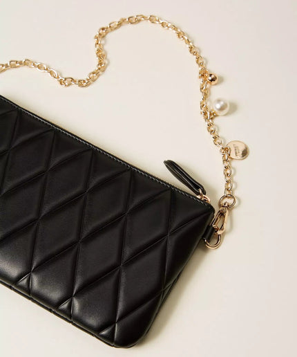 Mini borsa quilted con logo - Piedi Folli