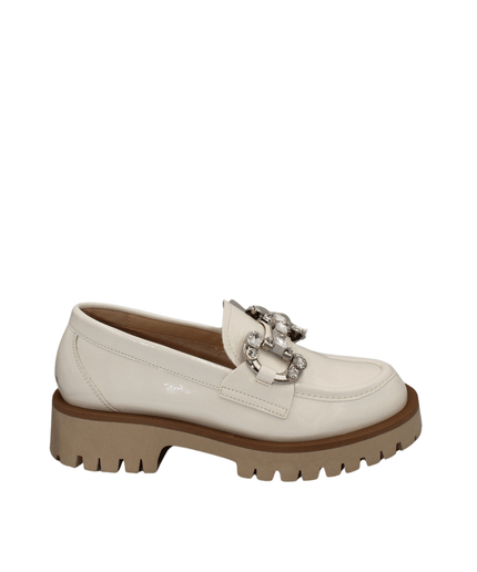 Mocassino burro con morsetto - Piedi Folli