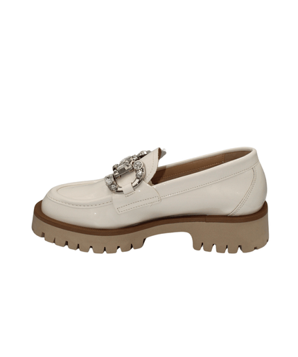 Mocassino burro con morsetto - Piedi Folli