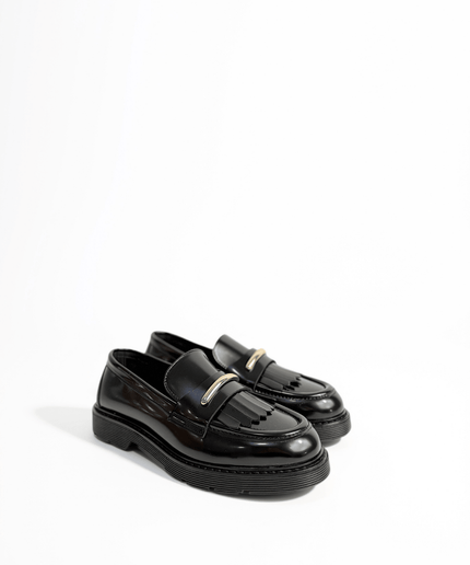 Mocassino Nero - Piedi Folli