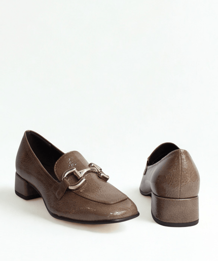 Mocassino Taupe naplack - Piedi Folli