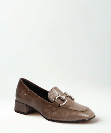 Mocassino Taupe naplack - Piedi Folli