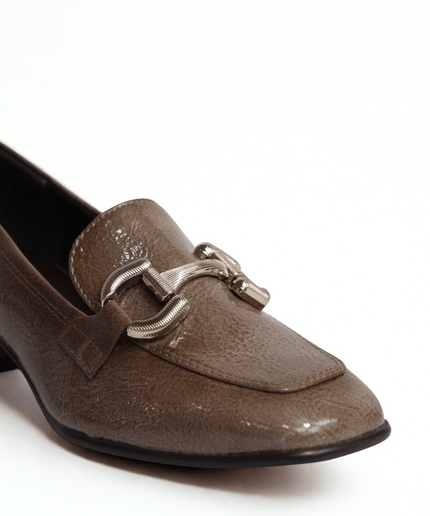 Mocassino Taupe naplack - Piedi Folli