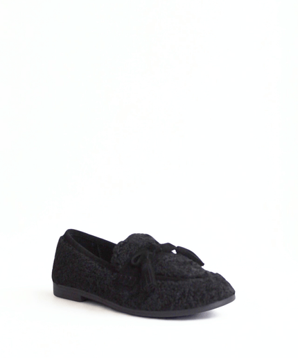Mocassino victoria nero - Piedi Folli