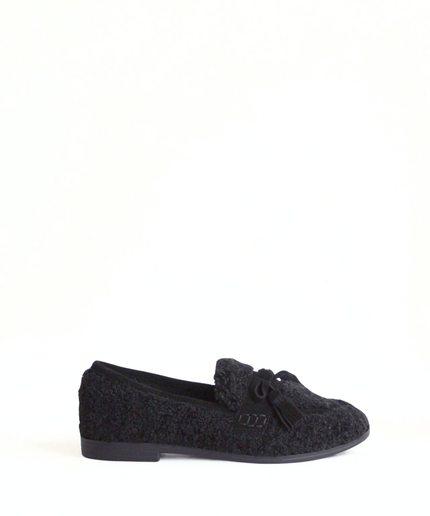 Mocassino victoria nero - Piedi Folli