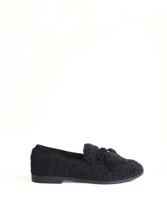 Mocassino victoria nero - Piedi Folli