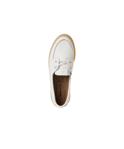 Mocassino White Leather - Piedi Folli