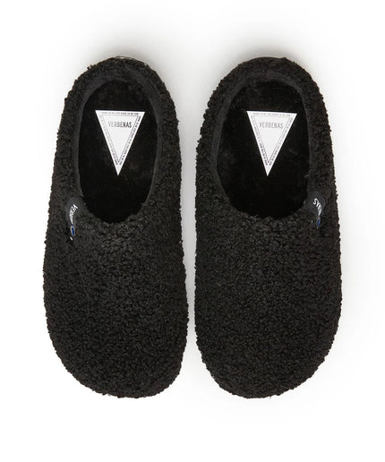 Pantofola slippers York Nairobi Negro - Piedi Folli