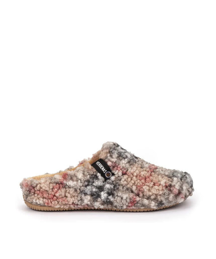 Pantofola slippers York Plaid Borrego Beig - Piedi Folli