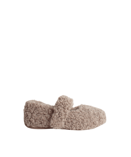 Pantofola Yina Curly camel - Piedi Folli