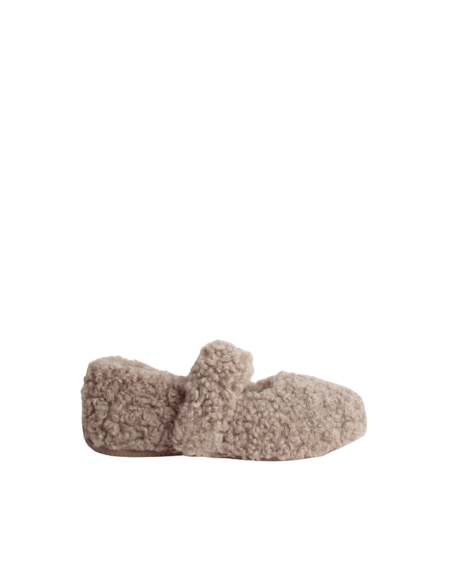 Pantofola Yina Curly camel - Piedi Folli