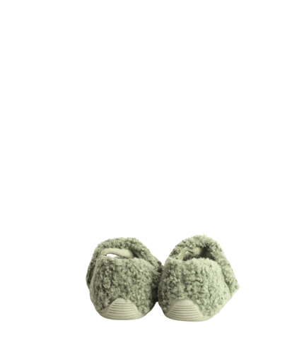 Pantofola Yina Curly verde - Piedi Folli