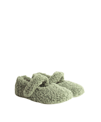 Pantofola Yina Curly verde - Piedi Folli
