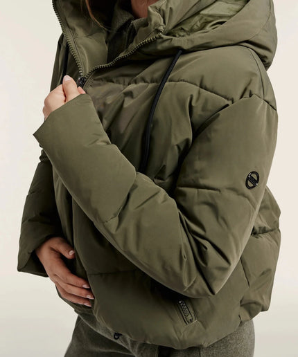Piumino Cropped Donna in Tessuto Antivento - Piedi Folli