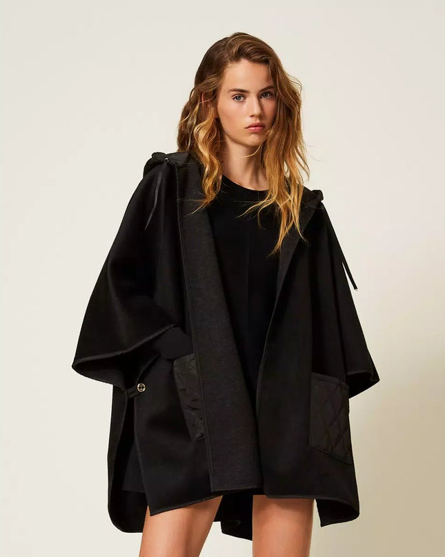 Poncho in maglia con tasche - Piedi Folli