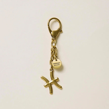 Portachiavi segno zodiacale con logo - Piedi Folli