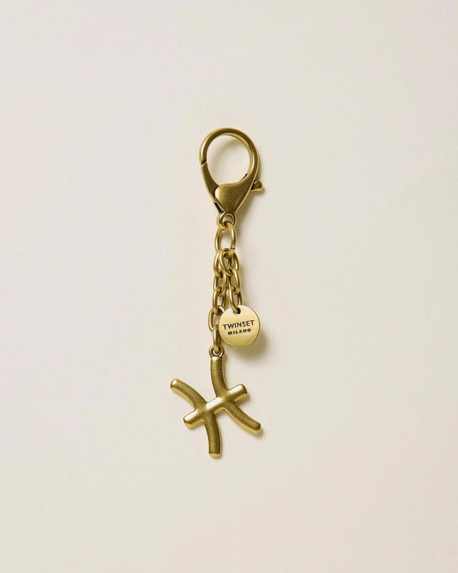 Portachiavi segno zodiacale con logo - Piedi Folli