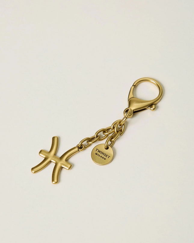 Portachiavi segno zodiacale con logo - Piedi Folli