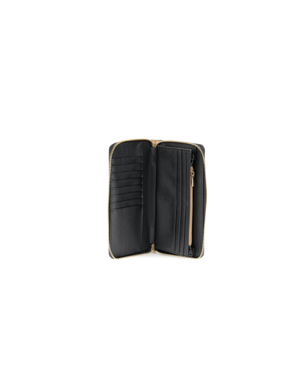 Portafoglio con zip nero - Piedi Folli