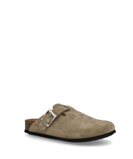 Sabot 11 VEGAS H I V Z SCAMOSCIATO TAUPE - Piedi Folli