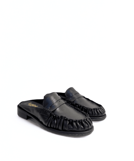 Sabot in pelle nero - Piedi Folli