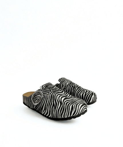 Sabot vegas in cavallino zebrato - Piedi Folli