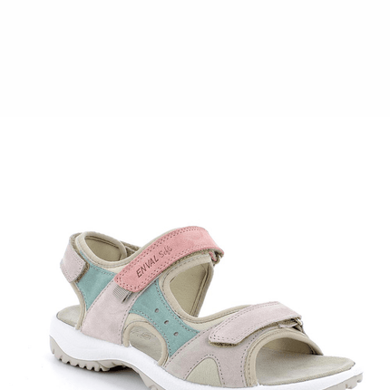 Sandali color visone - rosa in pelle da donna - Piedi Folli