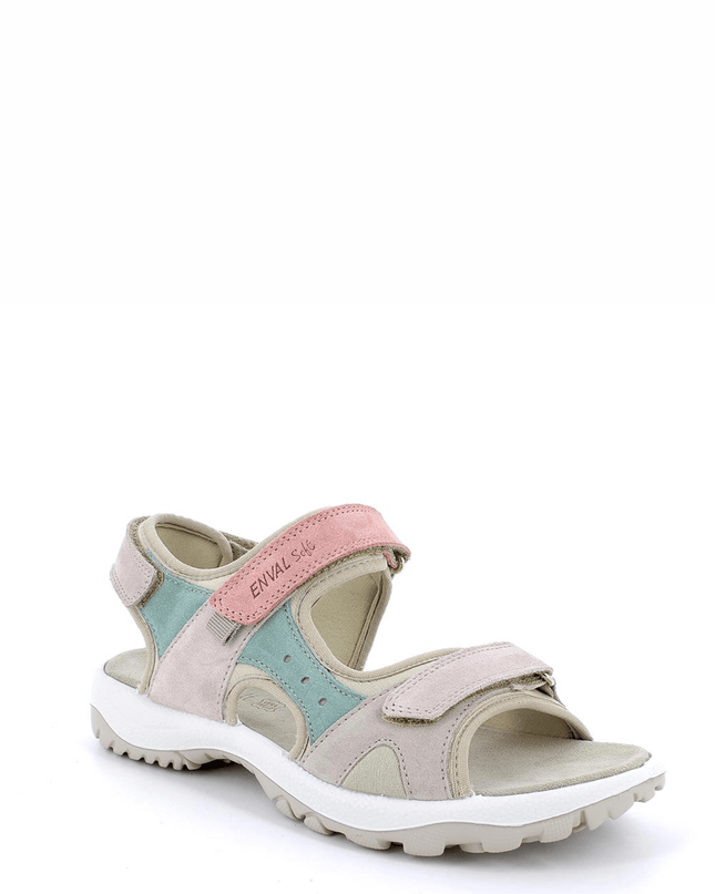 Sandali color visone - rosa in pelle da donna - Piedi Folli