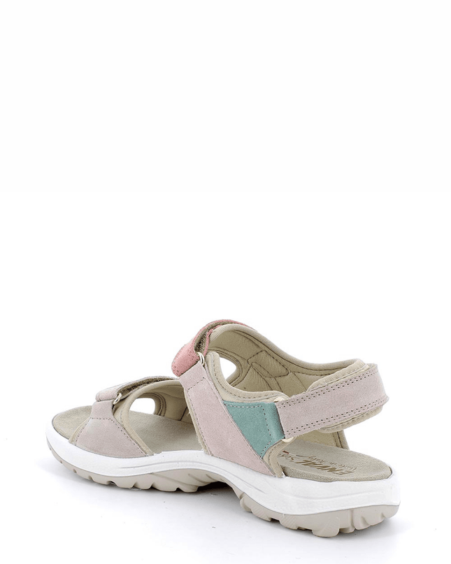 Sandali color visone - rosa in pelle da donna - Piedi Folli